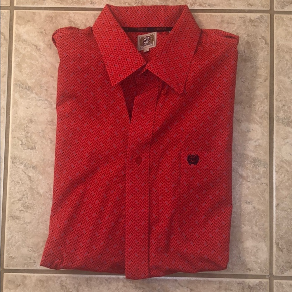 Cinch short sleeve button down